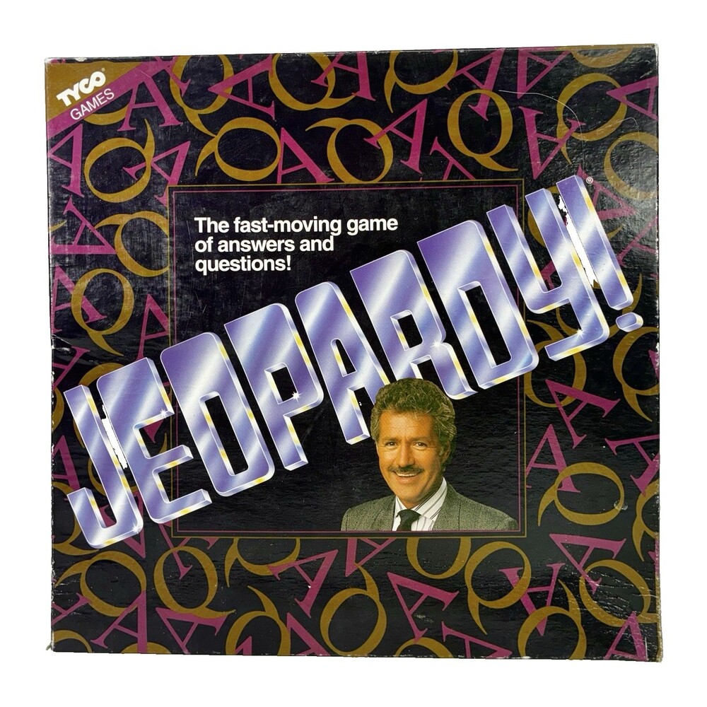 Tyco Jeopardy Vintage 1992 Tyco Trivia Board Game 99% Complete